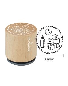 Woodies Rubber Stamp - Please join us